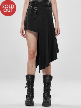 Punk Rock Irregular Skirt