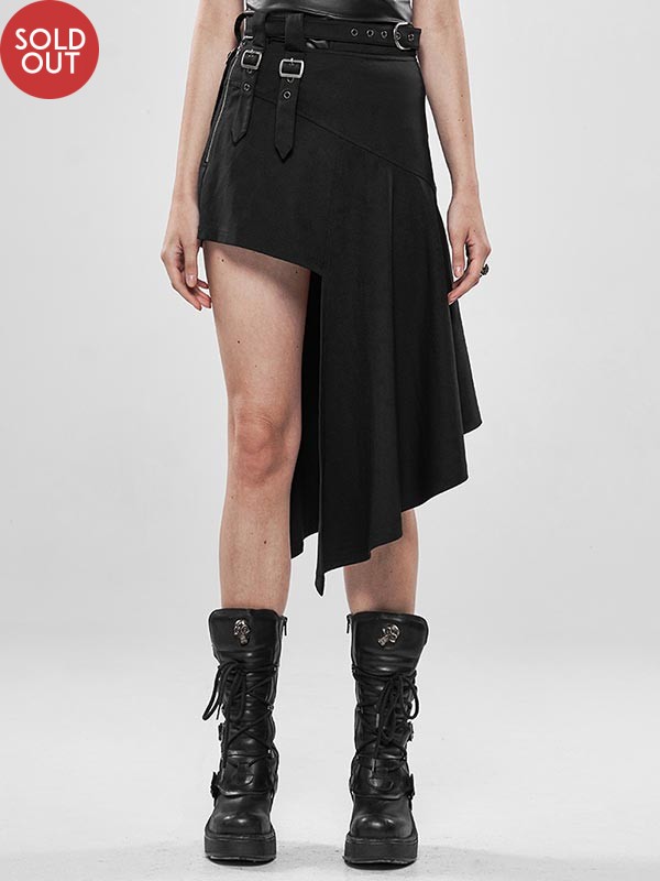 Punk Rock Irregular Skirt