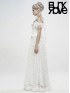 Gothic Off The Shoulder Gorgeous Lace Dress - White
