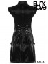 Cheongsam Style Cyber Dress - Black