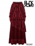 Gorgeous Gothic Victorian Court Long Skirt - Red