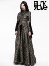 Gorgeous Gothic Elizabethan Style Court Dress - Black & Gold