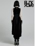 Gothic Retro Sleeveless Dress - Black