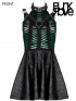 Goth Spider Web Dress - Black & Green