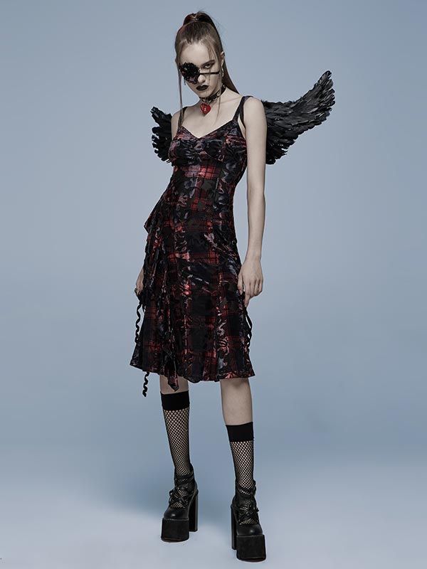 Gothic Velvet Slip Dress