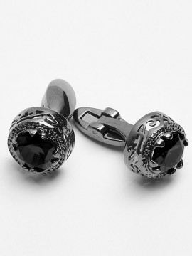 Mens Gothic Red Blood Drop Metal Cuff Links