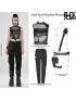 Heavy Metal Over The Shoulder Waist Harness Bag - Fabric