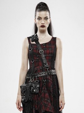 Heavy Metal Over The Shoulder Waist Harness Bag - Leather