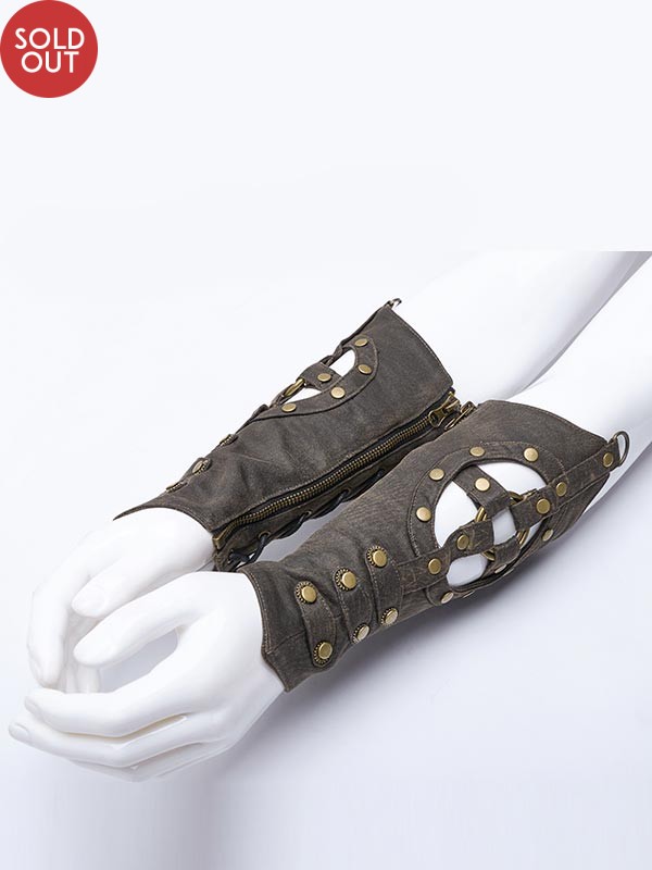 Steampunk Gear Disc Gloves