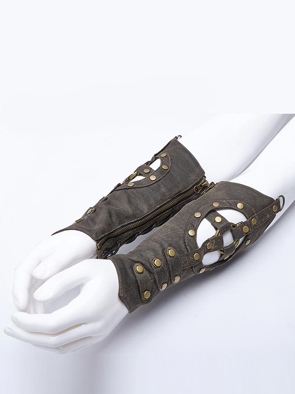 Steampunk Gear Disc Gloves