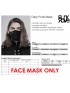 Mens Punk Metal Buckle Face Mask