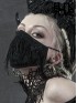 Gothic Dark Rose Face Mask