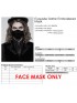 Mens Gothic Embroidered Face Mask
