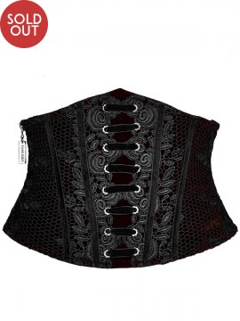 Gothic Retro Waist Corset - Red