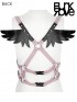 Gothic Angel Wings Harness - Pink