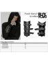 Mens Punk Spiked Metal Rivets Arm Band