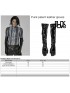 Mens Punk Patent Leather Long Gloves