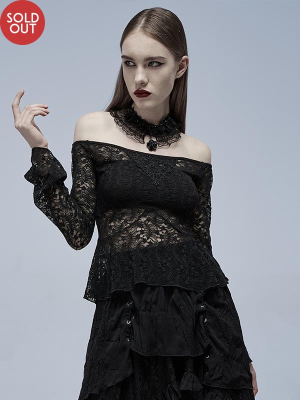 Gothic Rose Lace Top