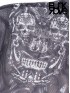 Gothic Skeleton Bones Top - Transparent Mesh Print