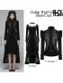 Gothic Short Velvet Coat - Black