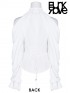 Demon Tears Two Wear Removable Sleeves Shirt - White