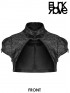 Chinese Style Bloody Night Black Jacquard Crop Jacket