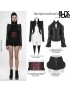 Red Night Black Swallow Tail Coat