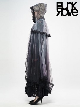 Gothic Zombie Bride Mesh Cloak