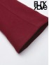Gothic Detachable Fur Trim Collar Long Coat - Red
