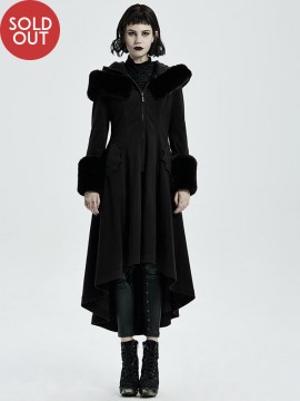 Goth Mid-Length Two-Wear Hi/Lo Swallow Tail Coat