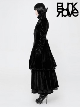 Gothic Palace Court Queen's Collar Long Coat