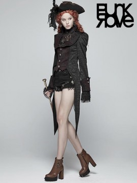Gothic Swallow Tail Dress Coat