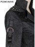 Mens Gothic Double Breasted Military Style Jacket