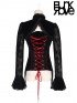 Victorian Gothic Black and Red Lace Coat