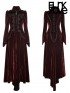 Gothic Palace Swallow Tail Long Dress Coat - Red